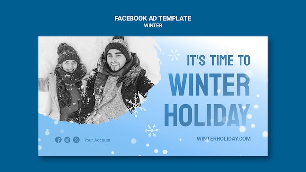 Free PSD winter template design