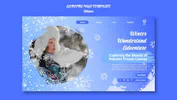 Free PSD winter template design