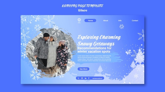 Winter template design