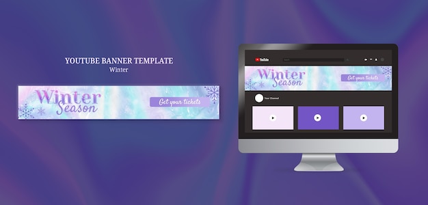 Free PSD winter template design