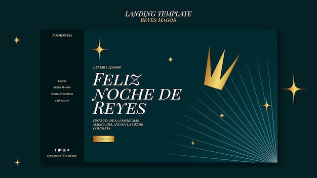 The wise men celebration landing page template