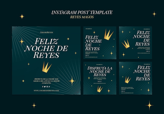 Free PSD the wise men  instagram posts