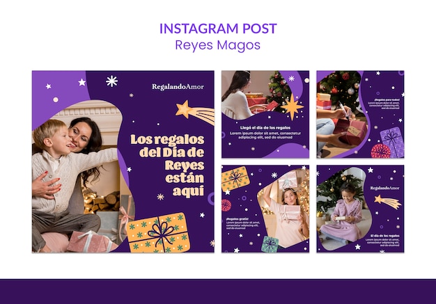 Free PSD the wise men instagram posts