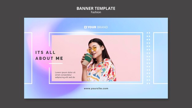 バナーファッション会社テンプレート 無料のpsdファイル