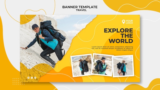 Woman at the mountains landing page