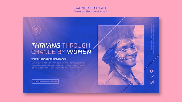 Women Empowerment Banner Template – Free PSD Download