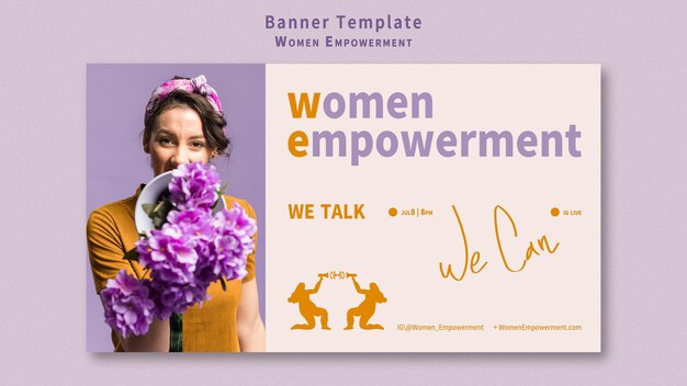 Women empowerment banner