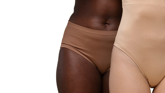 women posing with self love for her body