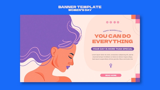 Free PSD women's day celebration landing page