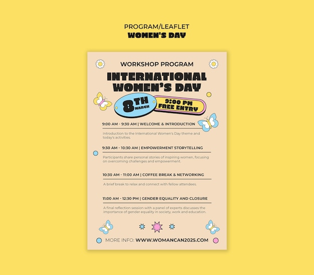 women's day celebration template