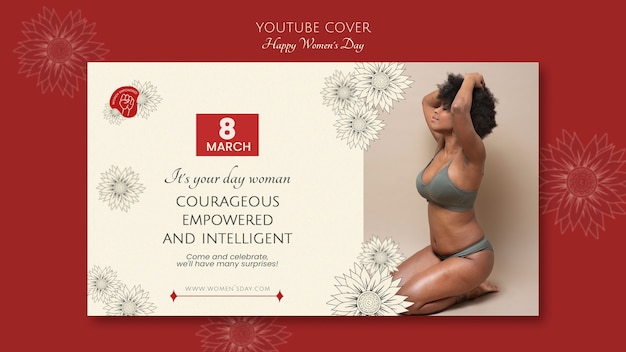 Free PSD women's day celebration youtube cover