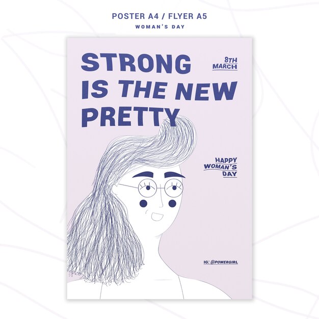 women's day poster template