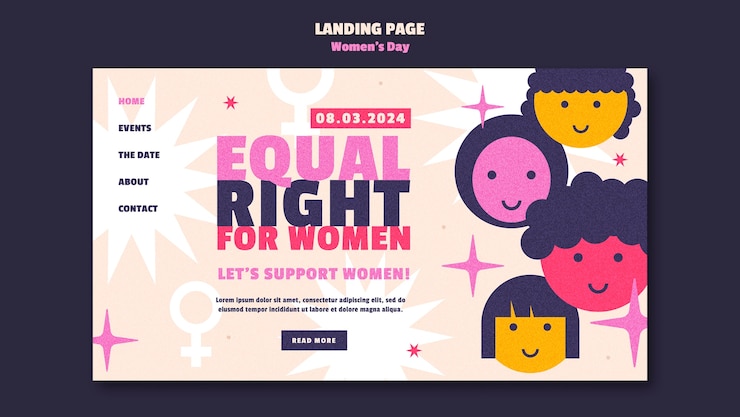 無料PSD 女性の日のテンプレートデザイン