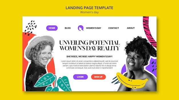 Women's day template design