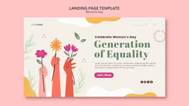 Women's day template design