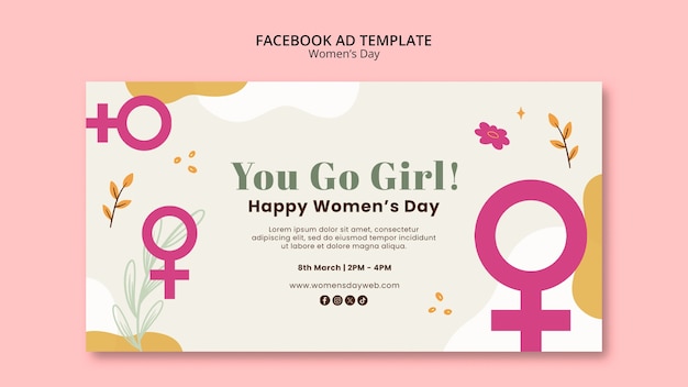 Women's day template design