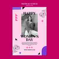 Free PSD women's day template design