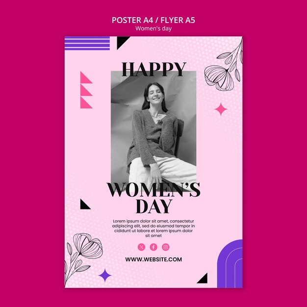 women's day template design