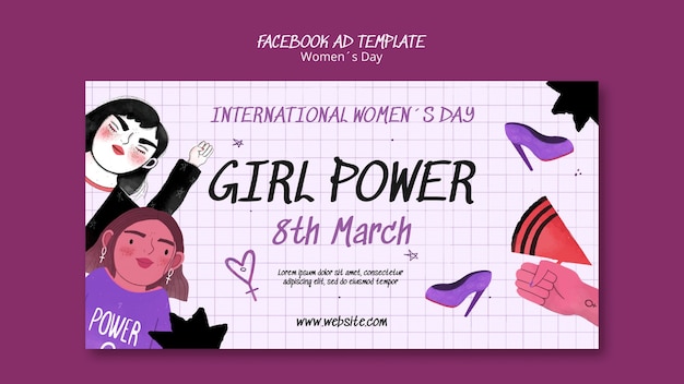 Women's day template design