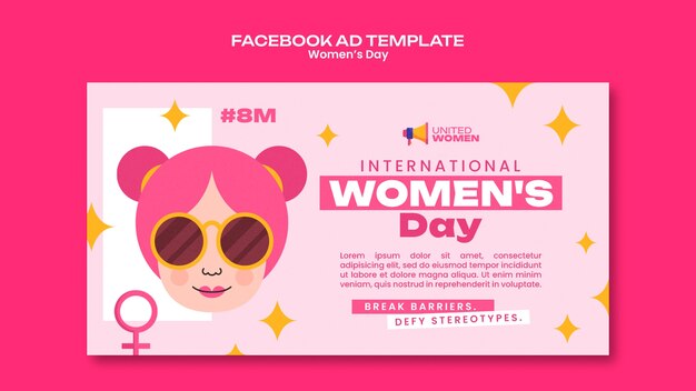 Women's day template design