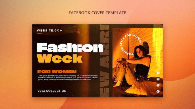 Women's fashion facebook cover template