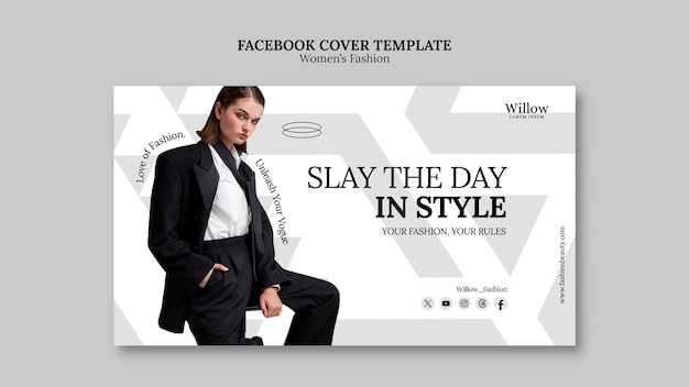 Women's fashion  facebook cover template