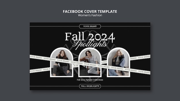 Free PSD women's fashion  facebook cover template