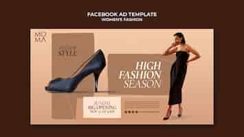 Free PSD women's fashion  facebook template