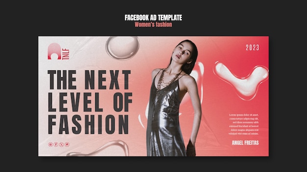 Free PSD women's fashion  facebook template