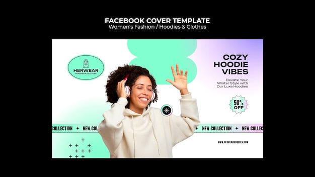 Free PSD women's fashion template design