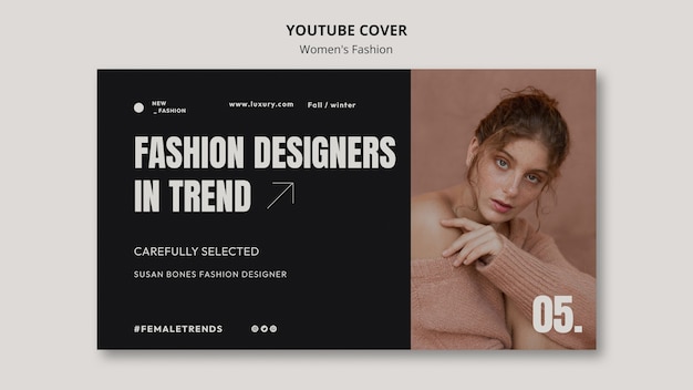 PSD gratuito design del modello di moda femminile