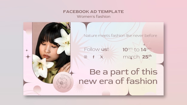 Free PSD women's fashion template design