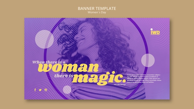 Free PSD womens day banner template