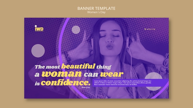 Free PSD womens day banner template