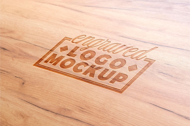 Design effetto logo in legno