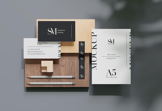 Wood Stationary Levitation Mockup Design