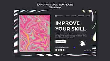 Free PSD workshop landing page