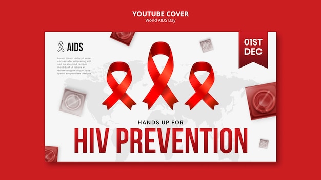 world aids day template design