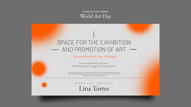 World art day celebration facebook cover