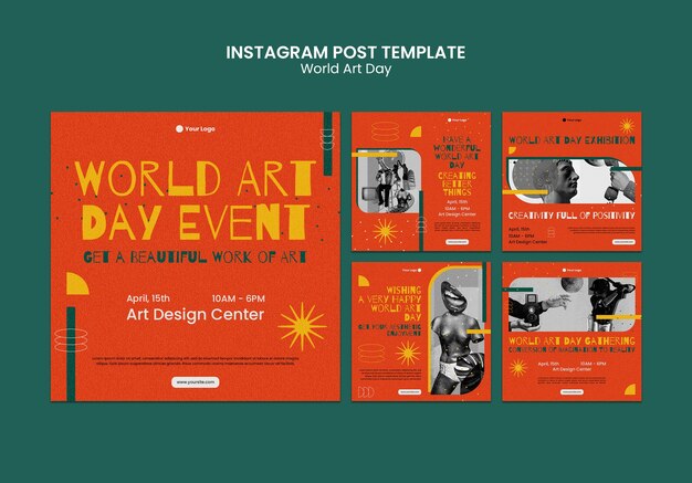 world art day celebration instagram posts