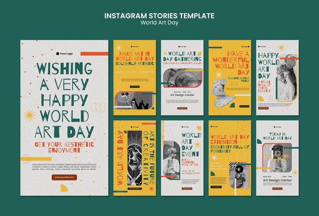 World art day celebration instagram stories