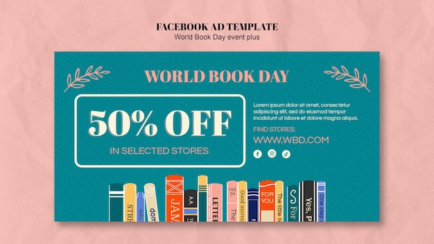 World book day celebration facebook template