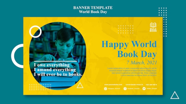 World book day event banner