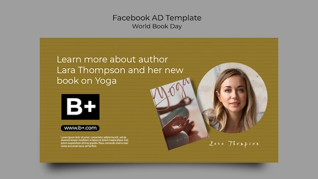 Free PSD world book day facebook template