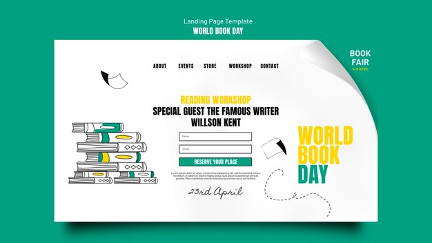 World book day landing page