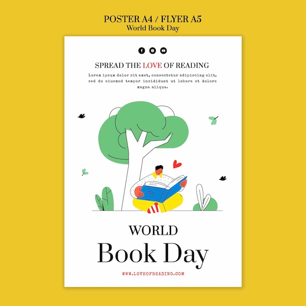 World book day poster template