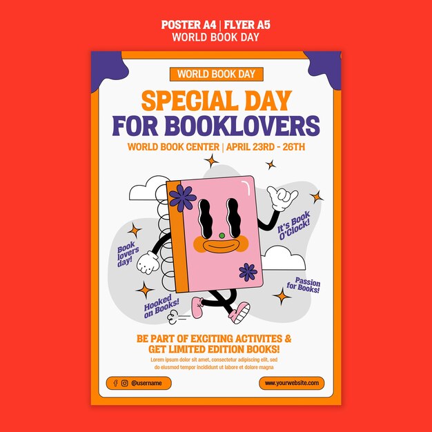 world book day poster template