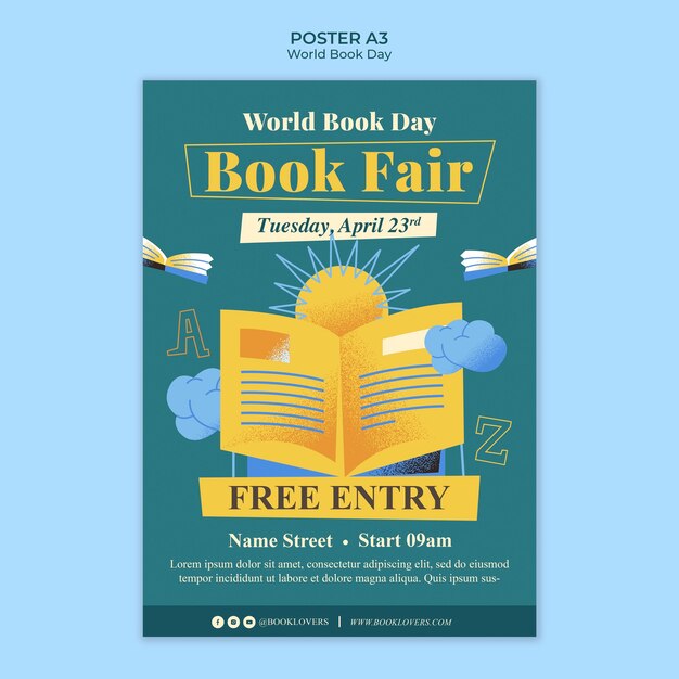 World book day template design