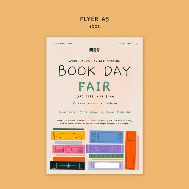 World book day template design