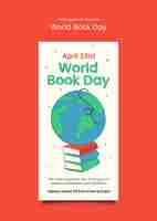 Free PSD world book day template design